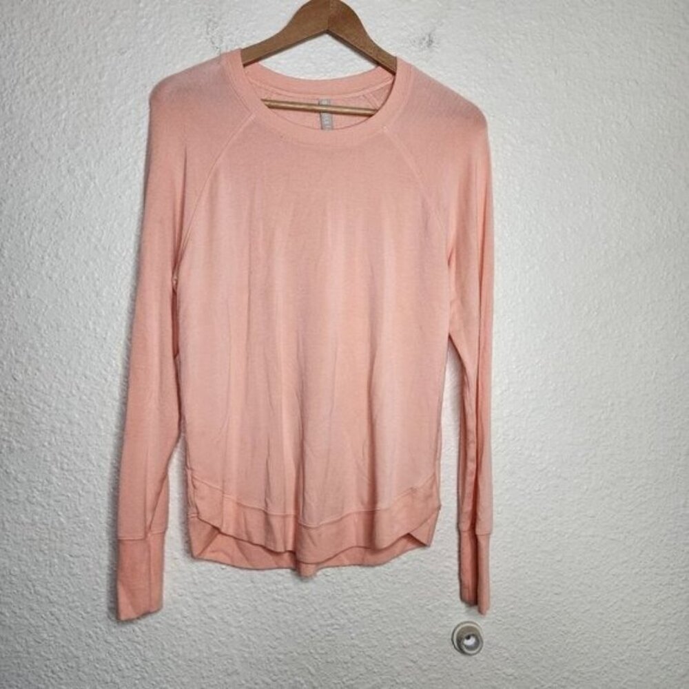 Athleta Mindset Sweatshirt in Light Peach Women's Size Medium